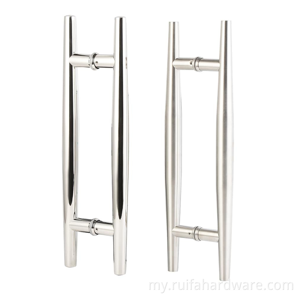 Round Tube Glass Door Handles (6)